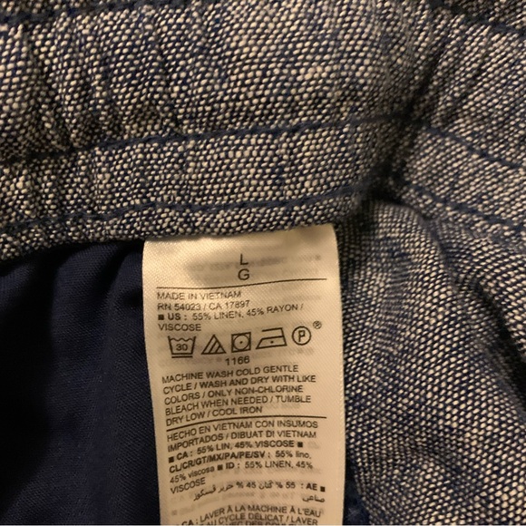 Old Navy High-Rise Tie Waist Linen Blend Shorts Size Large - Picture 4 of 5